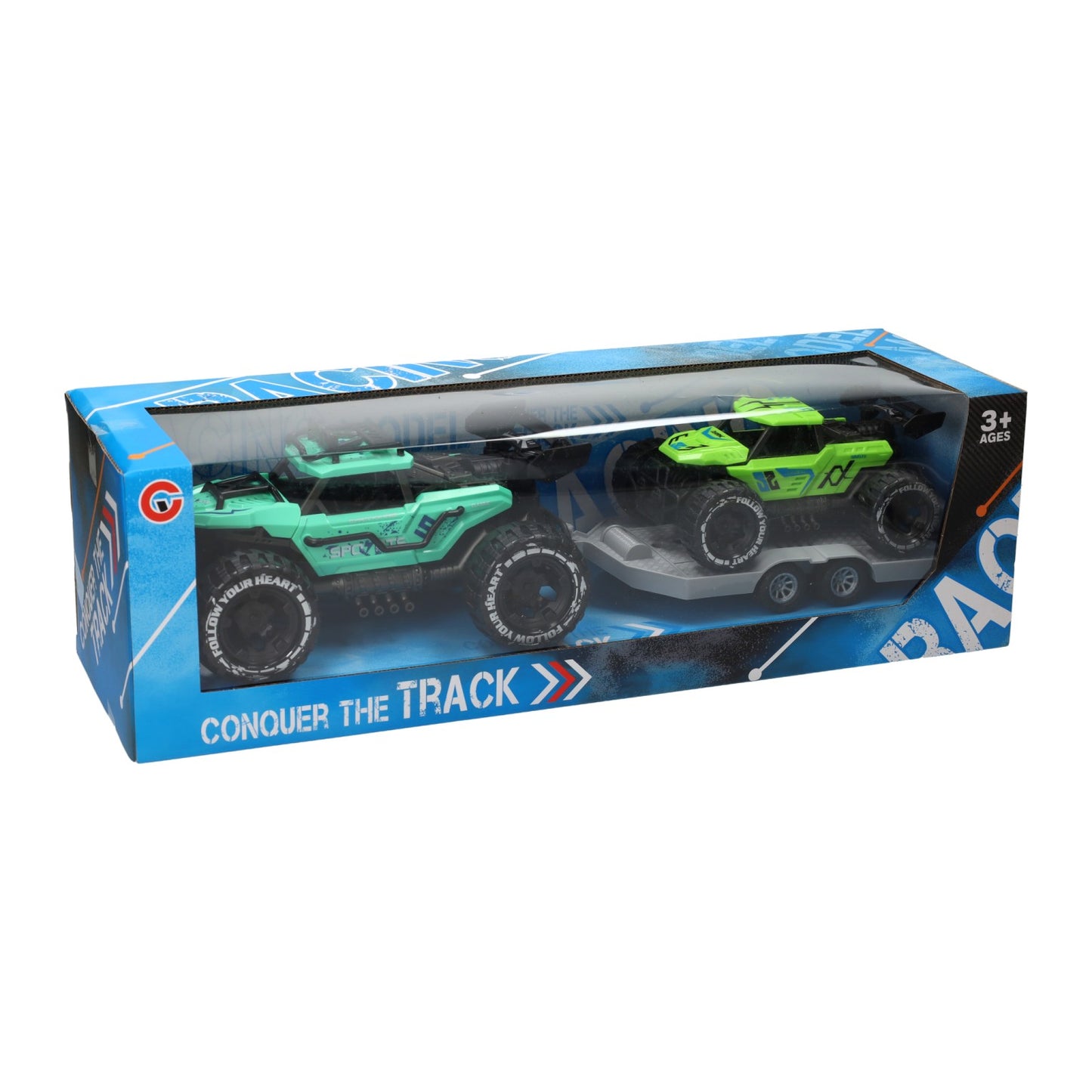 Juego de coches de fricción - 3 piezas.