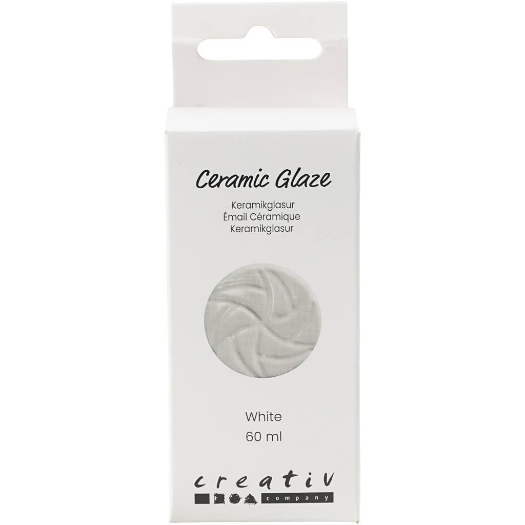Esmalte cerámico Creativ Company, 984-1101 °c, opaco, blanco, 60 ml 1 botella