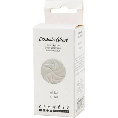 Smalto ceramico Creative Company, 984-1101 °C, opaco, bianco, 60 ml 1 bottiglia
