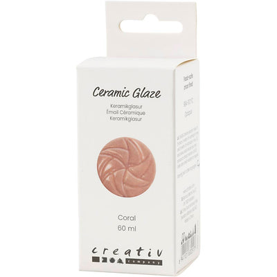 Smalto ceramico Creative Company, 984-1101 °C, opaco, corallo, 60 ml 1 bottiglia