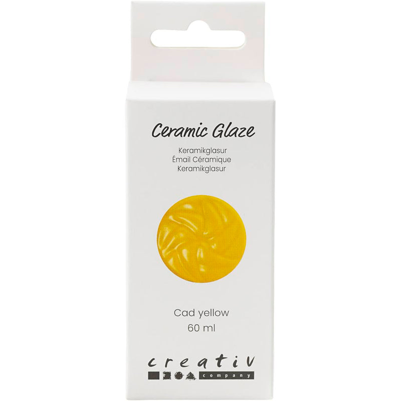 Esmalte cerámico Creativ Company, 984-1101 °C, opaco, amarillo cad, 60 ml 1 botella