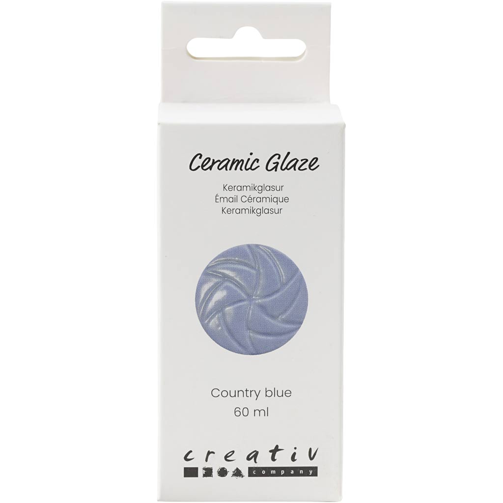 Esmalte cerámico Creativ Company, 984-1101 °c, opaco, azul country, 60 ml 1 botella