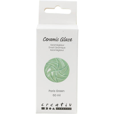 Smalto ceramico Creativ Company, 984-1101 °C, opaco, verde Parigi, 60 ml 1 bottiglia
