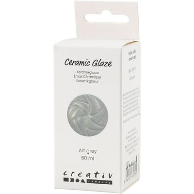 Smalto ceramico Creative Company, 984-1101 °C, opaco, grigio artistico, 60 ml 1 bottiglia