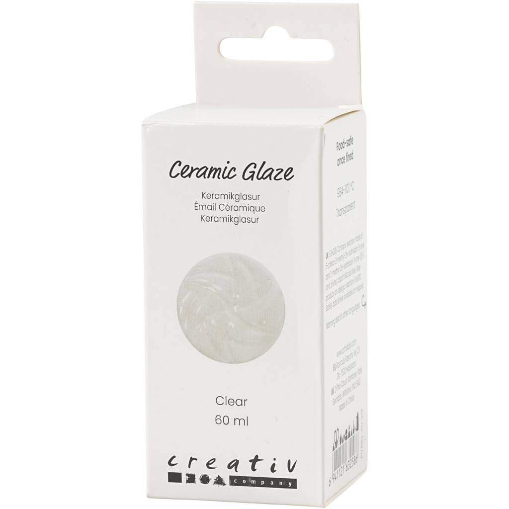 Esmalte cerámico Creativ Company, 984-1101 °c, transparente, transparente, 60 ml 1 botella