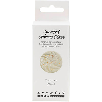 Smalto ceramico maculato dell'azienda Creativ, 999-1060 °C, opaco, zanna zanna, 60 ml 1 bottiglia