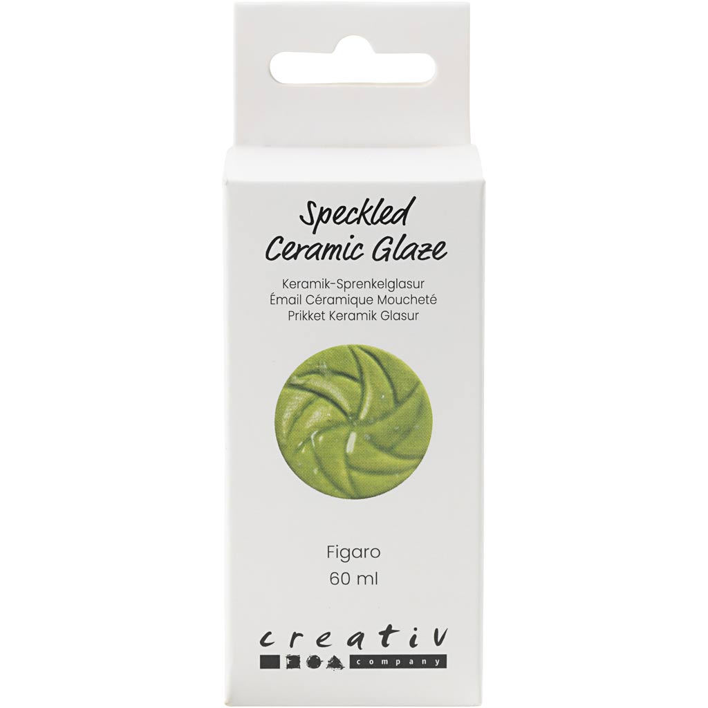 Creativ company esmalte cerámico moteado, 999-1060 °c, opaco, figaro, 60 ml 1 botella