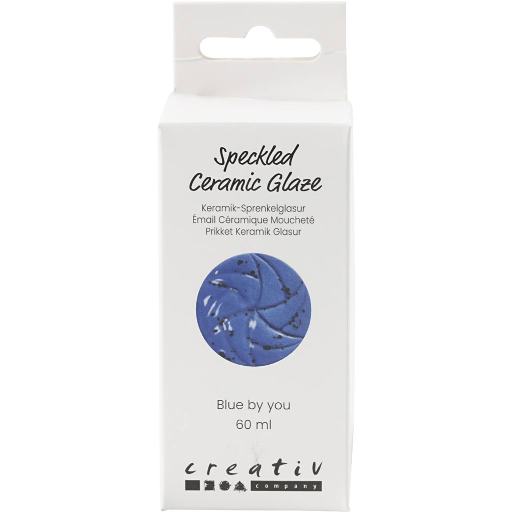 Creativ company esmalte cerámico moteado, 999-1060 °c, opaco, azul by you, 60 ml 1 botella