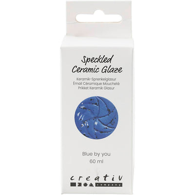 Creativ company esmalte cerámico moteado, 999-1060 °c, opaco, azul by you, 60 ml 1 botella