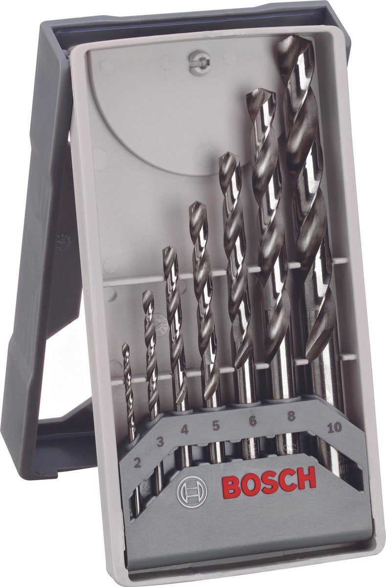 Set Bosch mini x-line pro con 7 punte per metallo hss-g