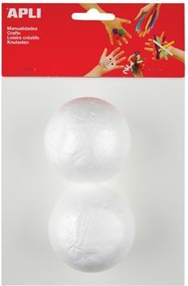 Apli palline di polistirolo per bambini diametro 70 mm 2 pezzi