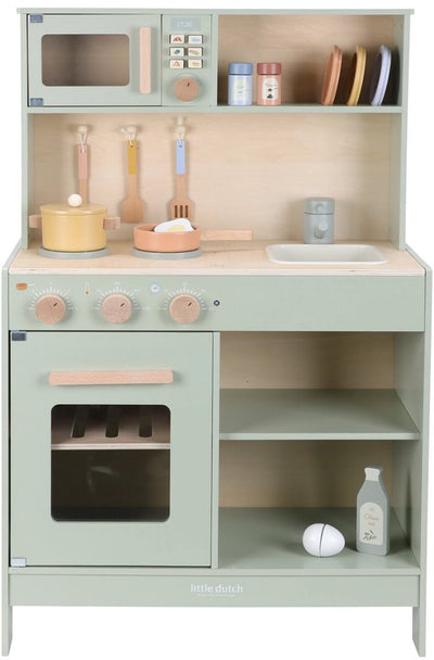 Little Dutch wooden play kitchen mint