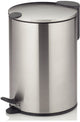 Papelera de pedal Kela, 3 l, plata mate - | mate