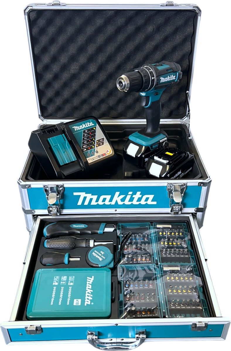 Makita dhp482rfx9 - taladro/destornillador de impacto inalámbrico