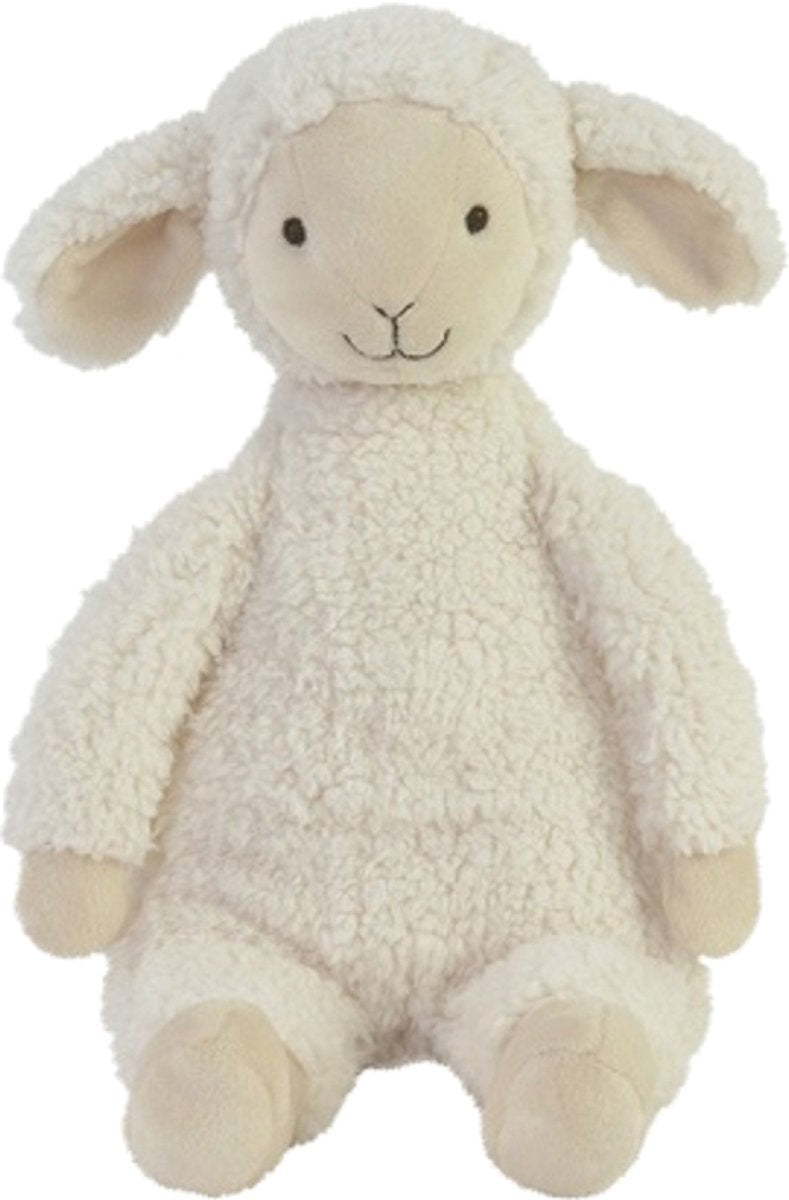 Happy horse lam leo knuffel 30cm - wit - baby knuffel