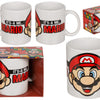 Taza azul super mario 325ml h10cm
