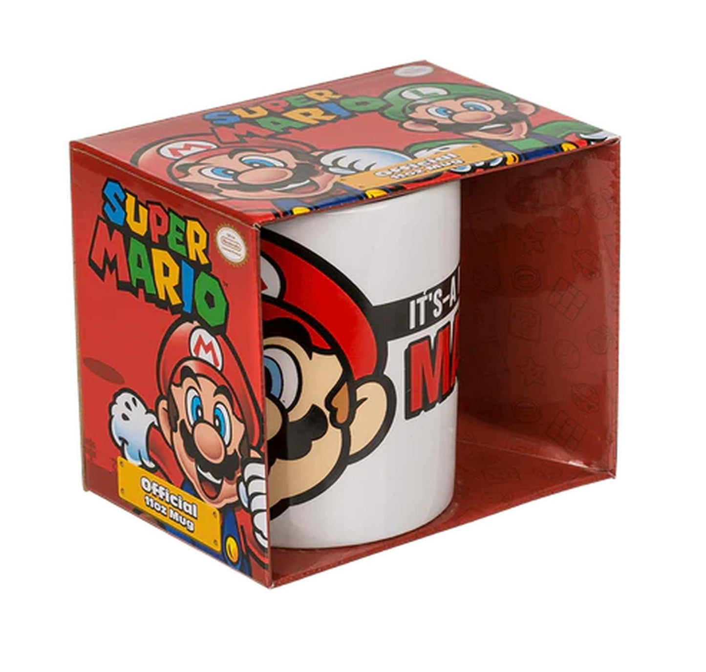 Taza azul super mario 325ml h10cm