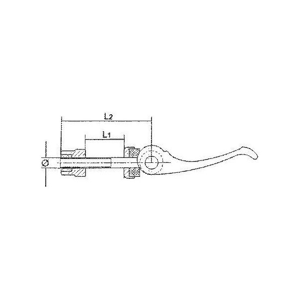 Aluminum seat post fast -pace lever M6 x 60 mm -