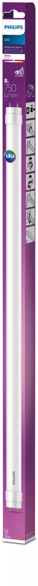 Tubo fluorescente LED Philips T8 - 8 W - G13 - luce bianca calda - 600 mm