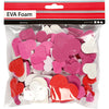 Espuma formas Corazones, Autoadhesivo, 200pcs.