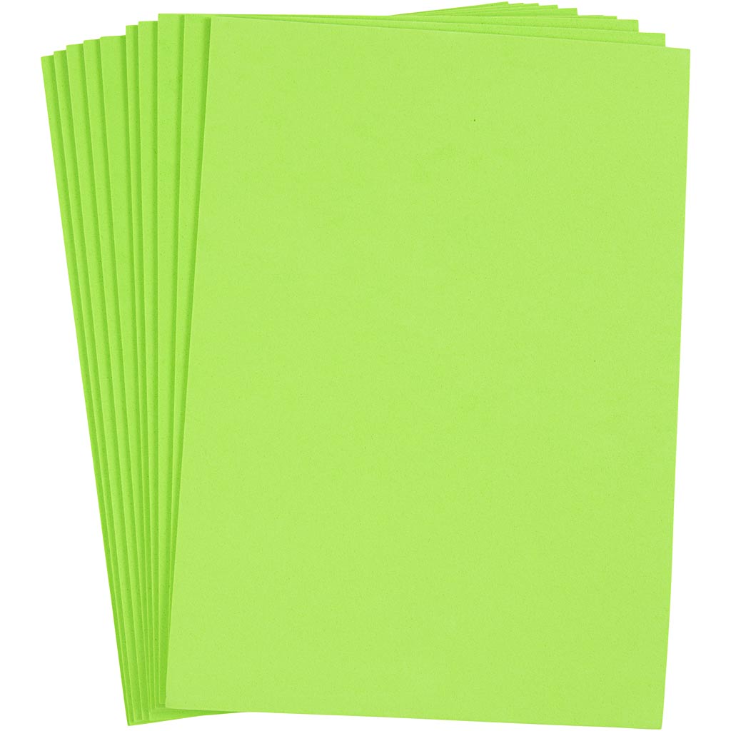 Creative Company Eva FOAM Sheets Green Light A4, 10st.