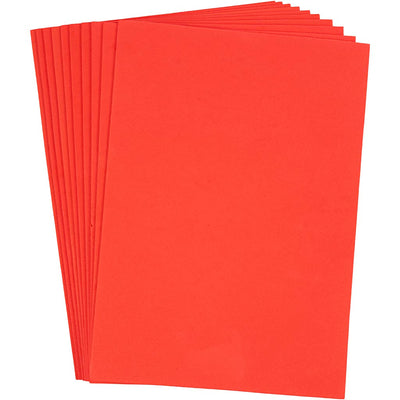 Creative Company Eva Foam Sheets Red A4, 10st.