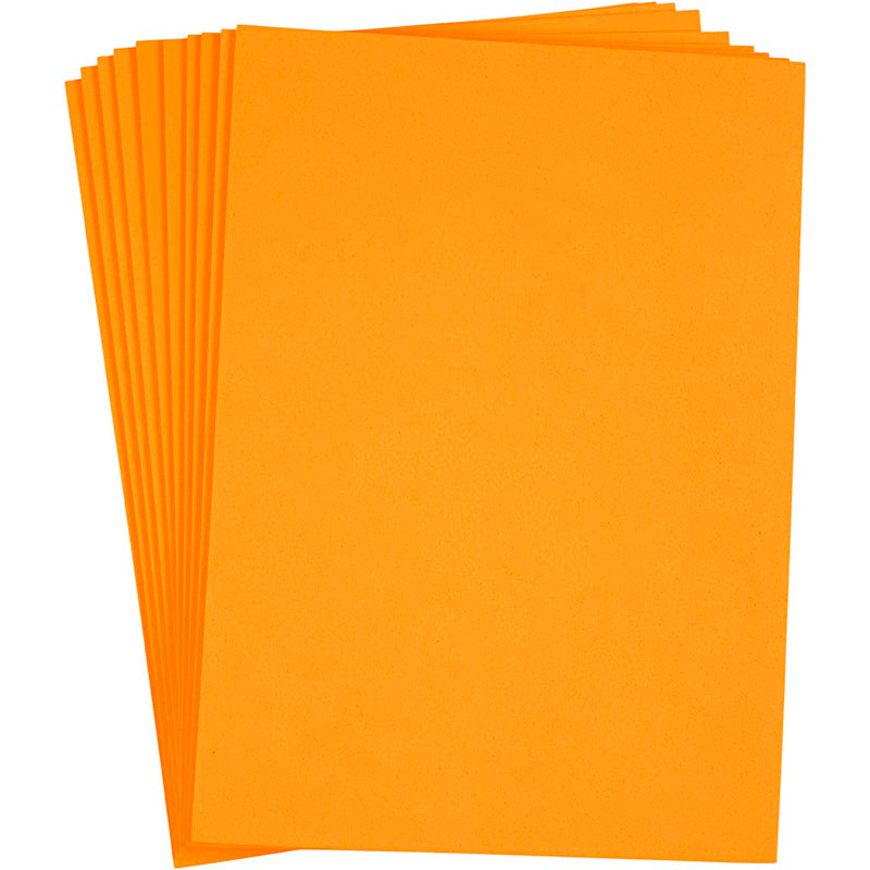 Creative Company Eva Foam Sheets Orange, A4, 10st.