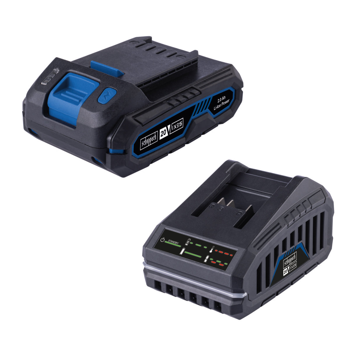 Set di avvio Scheppach batteria 20v + caricabatteria sbsk2.0 - 7909201720