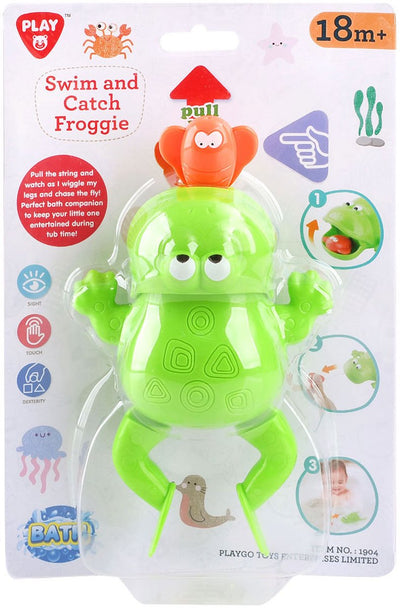 Play bath toy catch and swim frog, 2dlg.