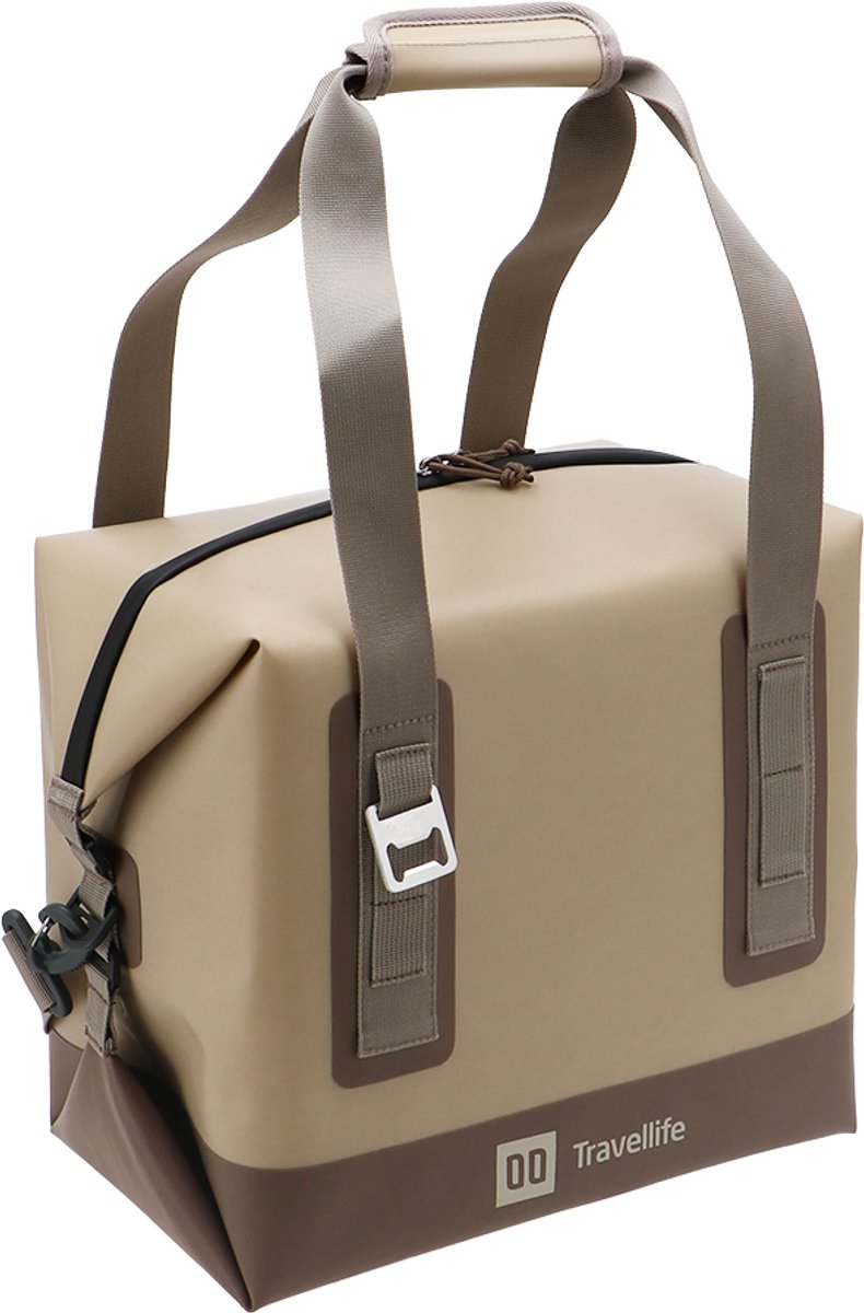 Travellife freja koeltas 17l beige - uv- en waterdichte stof - houdt 6 uur lang koel - compact opvouwbaar