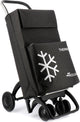 Rolser boodschappentrolley thermo tweed met roterende voorwielen - 4.2 tour - zwart
