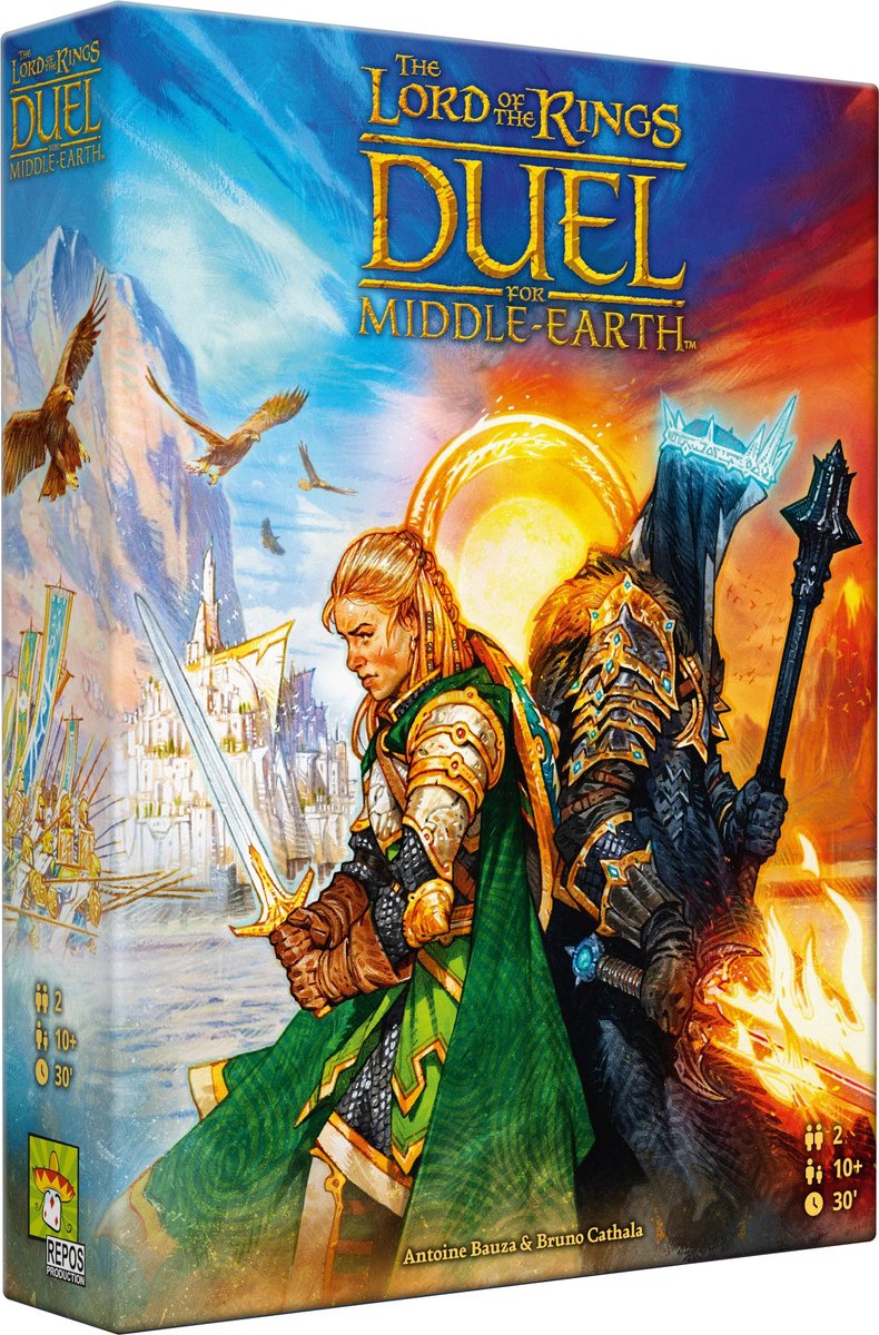 Produzione Repos il signore degli anelli - duello per la terra di mezzo - gioco da tavolo inglese