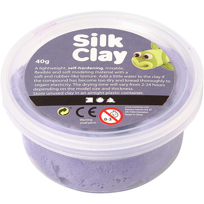 Clay di seta - viola, 40gr.
