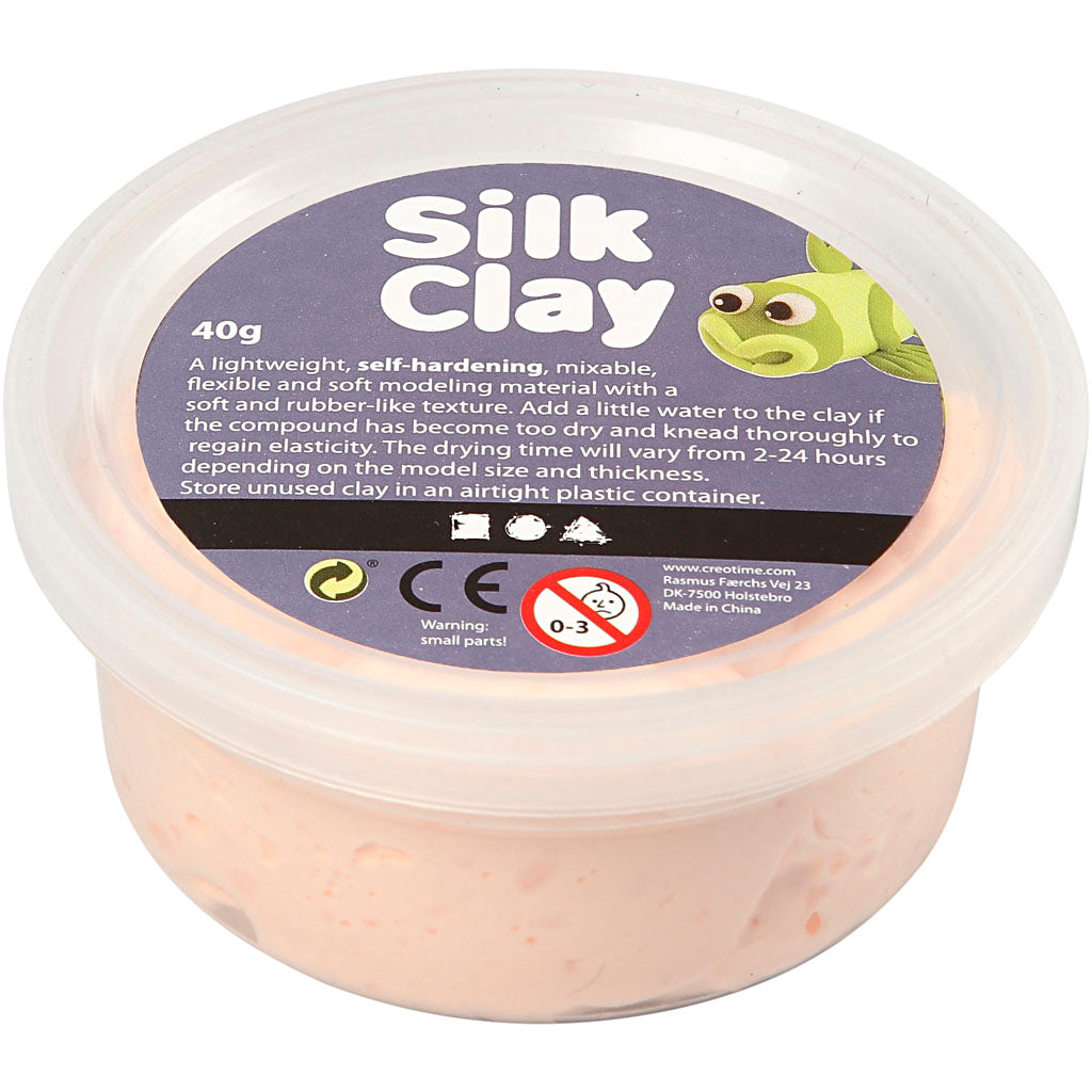 Silk Clay - Licht Roze, 40gr.