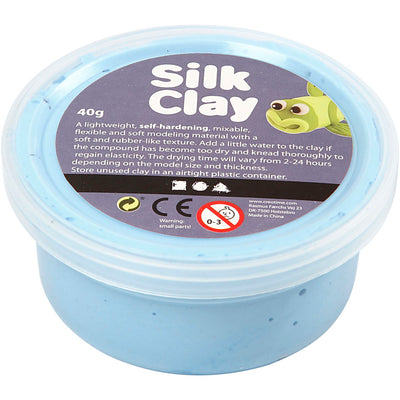 Arcilla de seda: azul neón, 40gr.