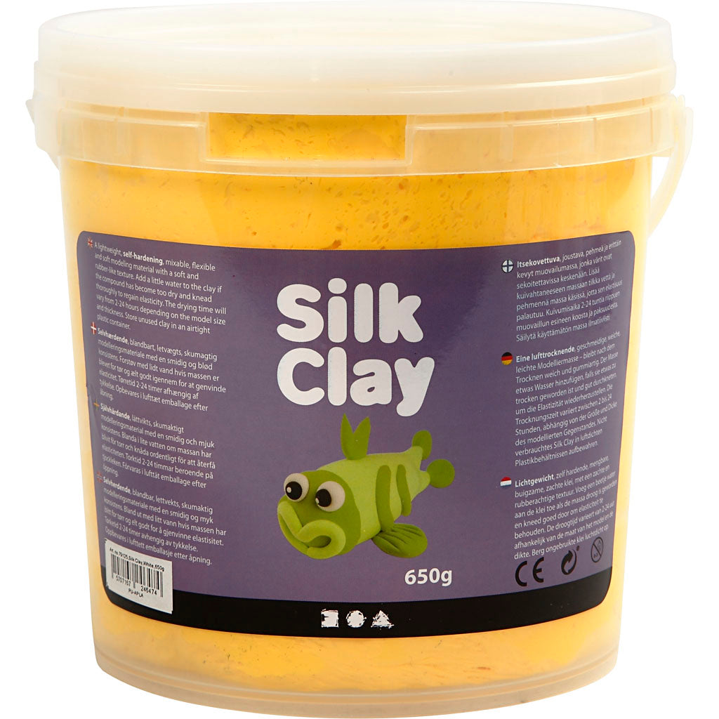 Silk clay ®, amarillo, 650 gr 1 cubo