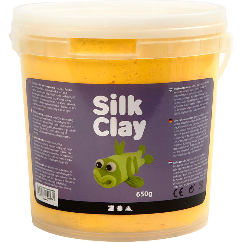 Silk clay ®, amarillo, 650 gr 1 cubo