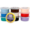 Arcilla de seda: colores básicos, 10x40gr.
