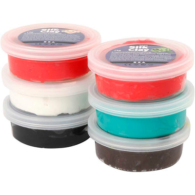 Silk clay ®, pintura navideña, 6x14 gr 1 caja