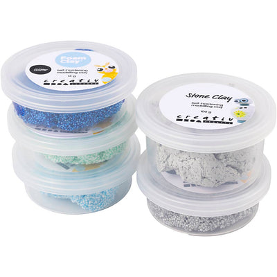 Mix di pietre e argilla Creative Company, armonia verde-blu, 1 scatola