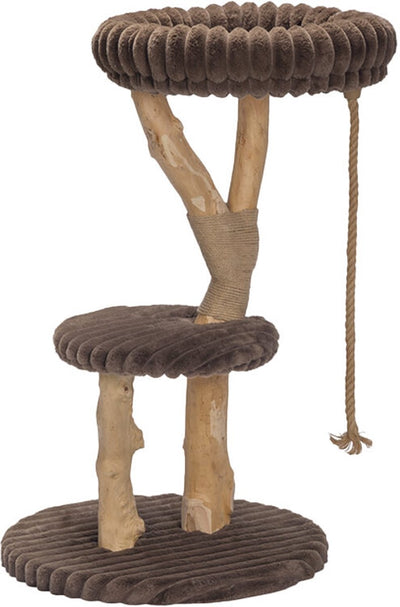 Designed by lotte reya - scratching post - wood - brown - 60x60x103 cm