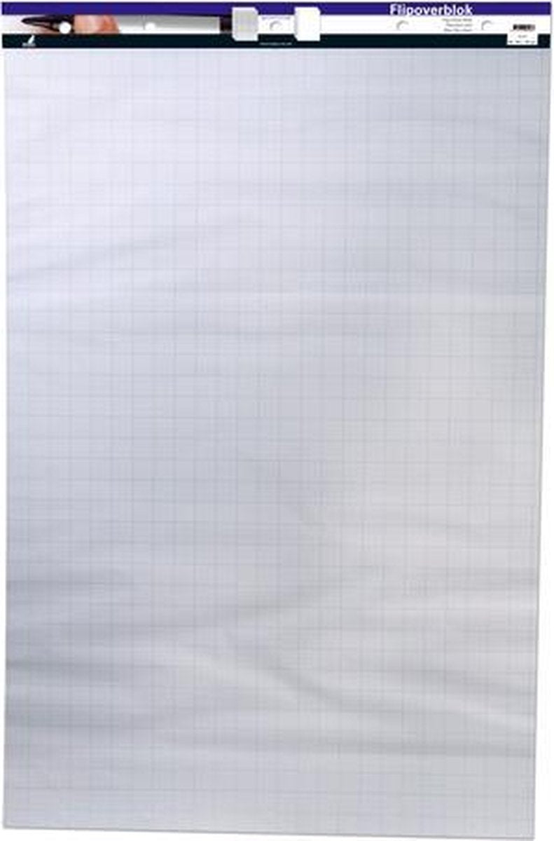 Kangaro flipoverblok - blanco ruit - 65x100cm - met micro perforatie - 50 vel - dubbelzijdig - 65100
