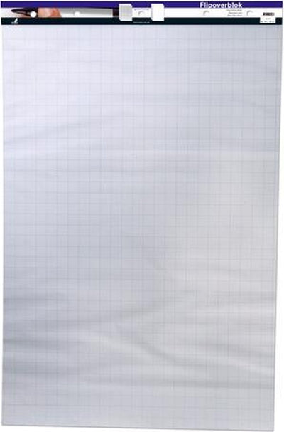 Bloc de rotafolio Kangaro - rombo en blanco - 65x100cm - con microperforación - 50 hojas - doble cara - 65100