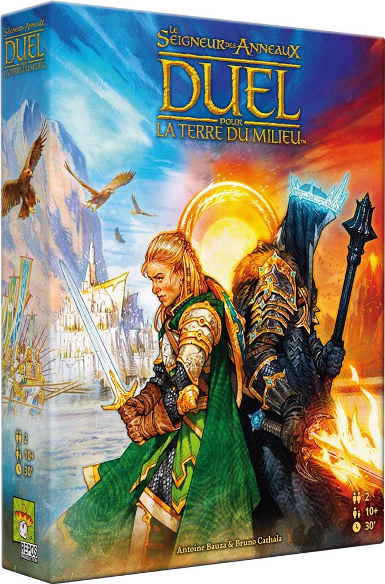 Asmodee le seigneur des anneaux™: duel pour la terre du milieu, gioco di carte, 10 anni, 30 min, 30 min