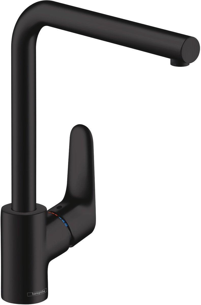 Hansgrohe focus m41 - miscelatore da cucina - comando monocomando - 280mm - nero opaco