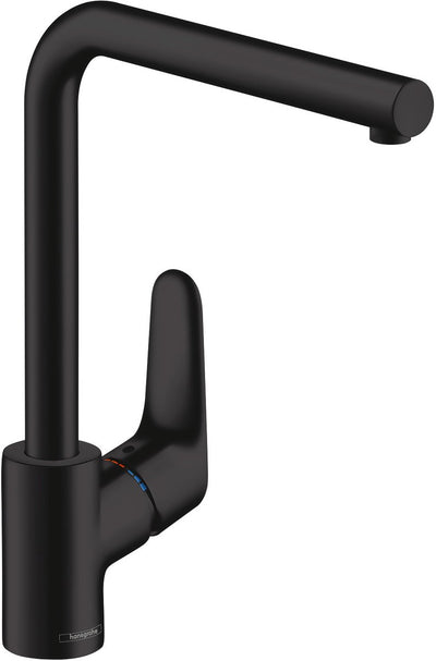 Hansgrohe focus m41 - miscelatore da cucina - comando monocomando - 280mm - nero opaco