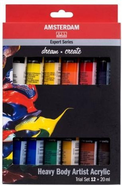 Amsterdam expert series acrylic paint test set | 12 x 20 ml