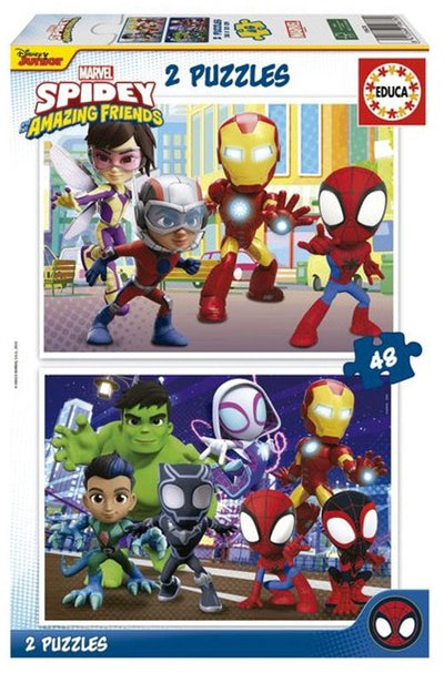 Educa - puzzle - 2 x 48 pieces - spidey amazin friends