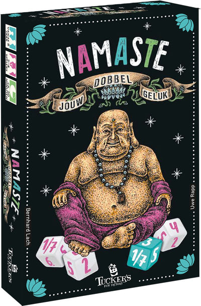 Il divertente gioco di dadi di fabbrica di Tucker, gioco di viaggio strategico namaste.
