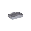 Caja de almacenamiento de la línea Q de SunWware con implementación de 6L Transparent Gray